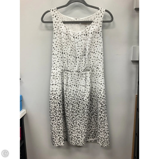 Dress Casual Short By Loft In Grey & White, Size: 4