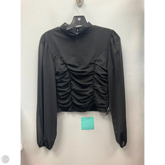 Top Long Sleeve By Clothes Mentor In Black, Size: M