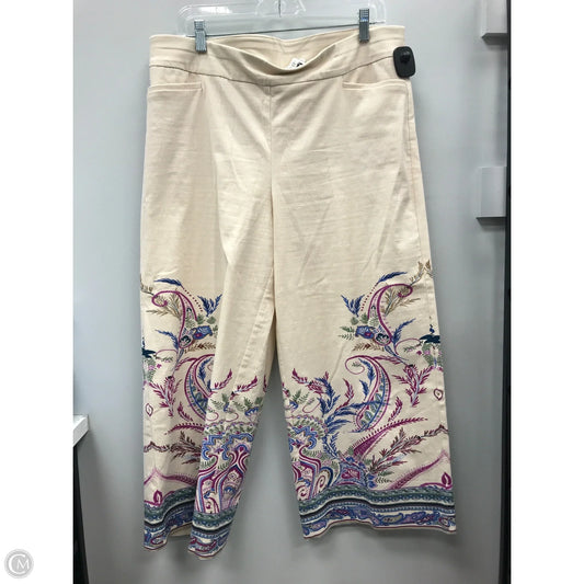 Top Long Sleeve By Chicos In Cream, Size: Xl