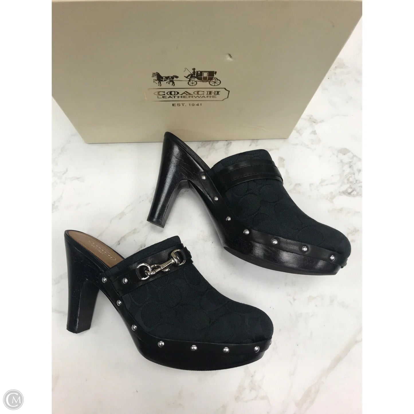 Shoes Designer By Coach In Black, Size: 8