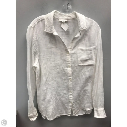 Top Long Sleeve By Beachlunchlounge In White, Size: L