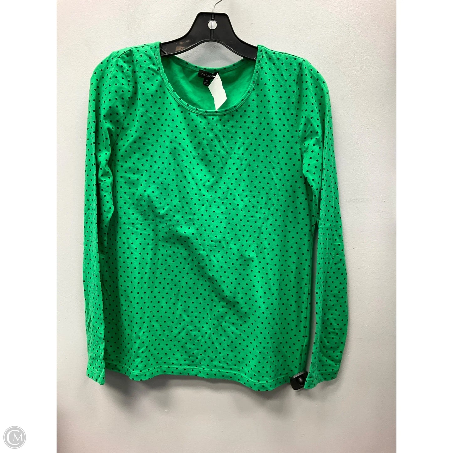 Top Long Sleeve By Talbots In Polkadot Pattern, Size: M