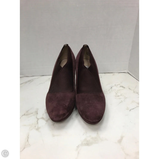 Shoes Heels Stiletto By Clarks In Maroon, Size: 7.5