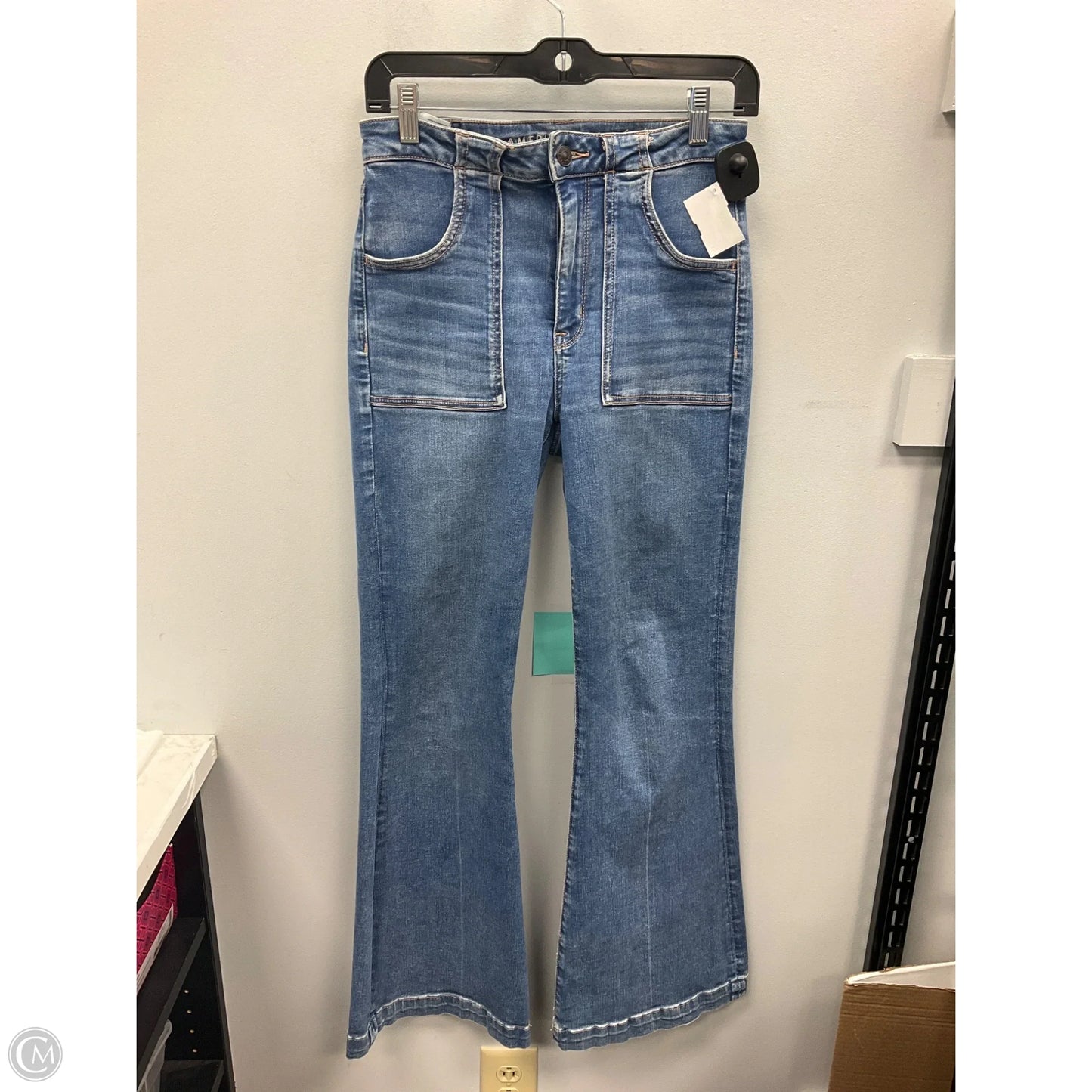 Jeans Flared By American Eagle In Blue, Size: 6