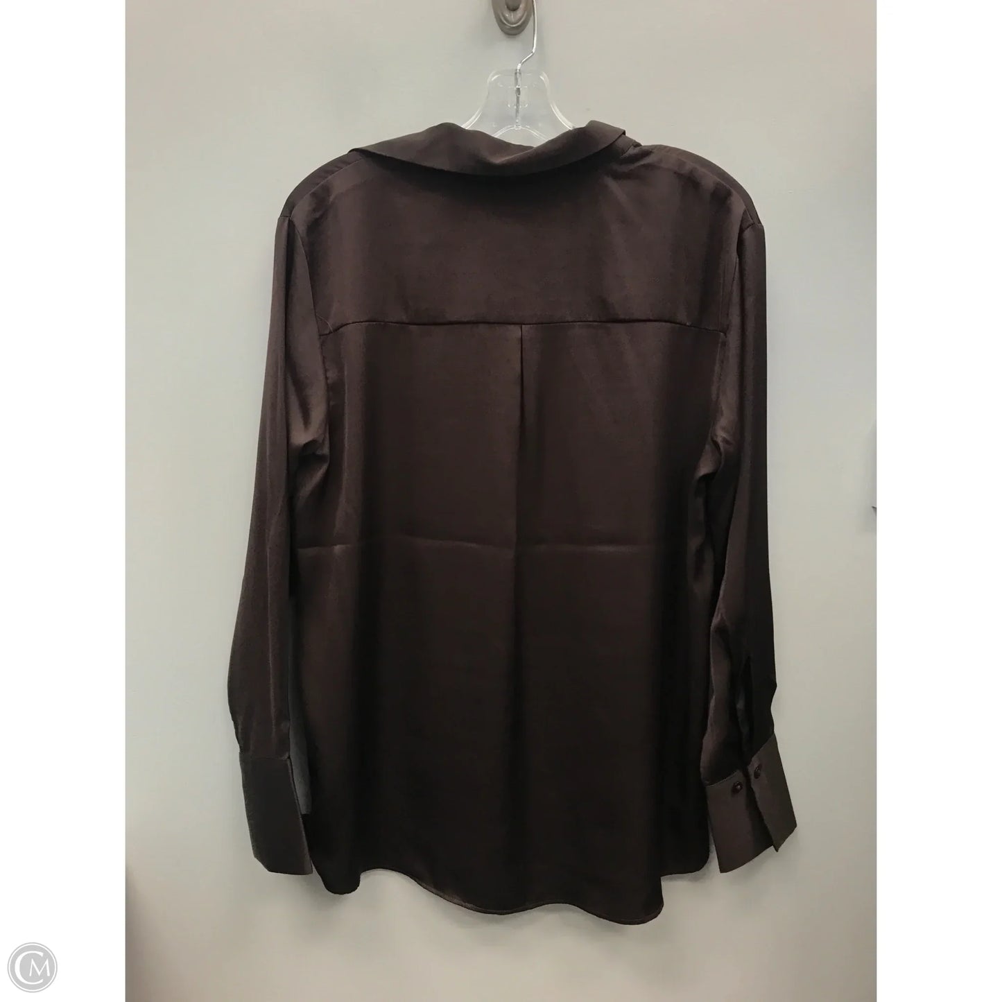 Top Long Sleeve By Cupcakes And Cashmere In Brown, Size: M