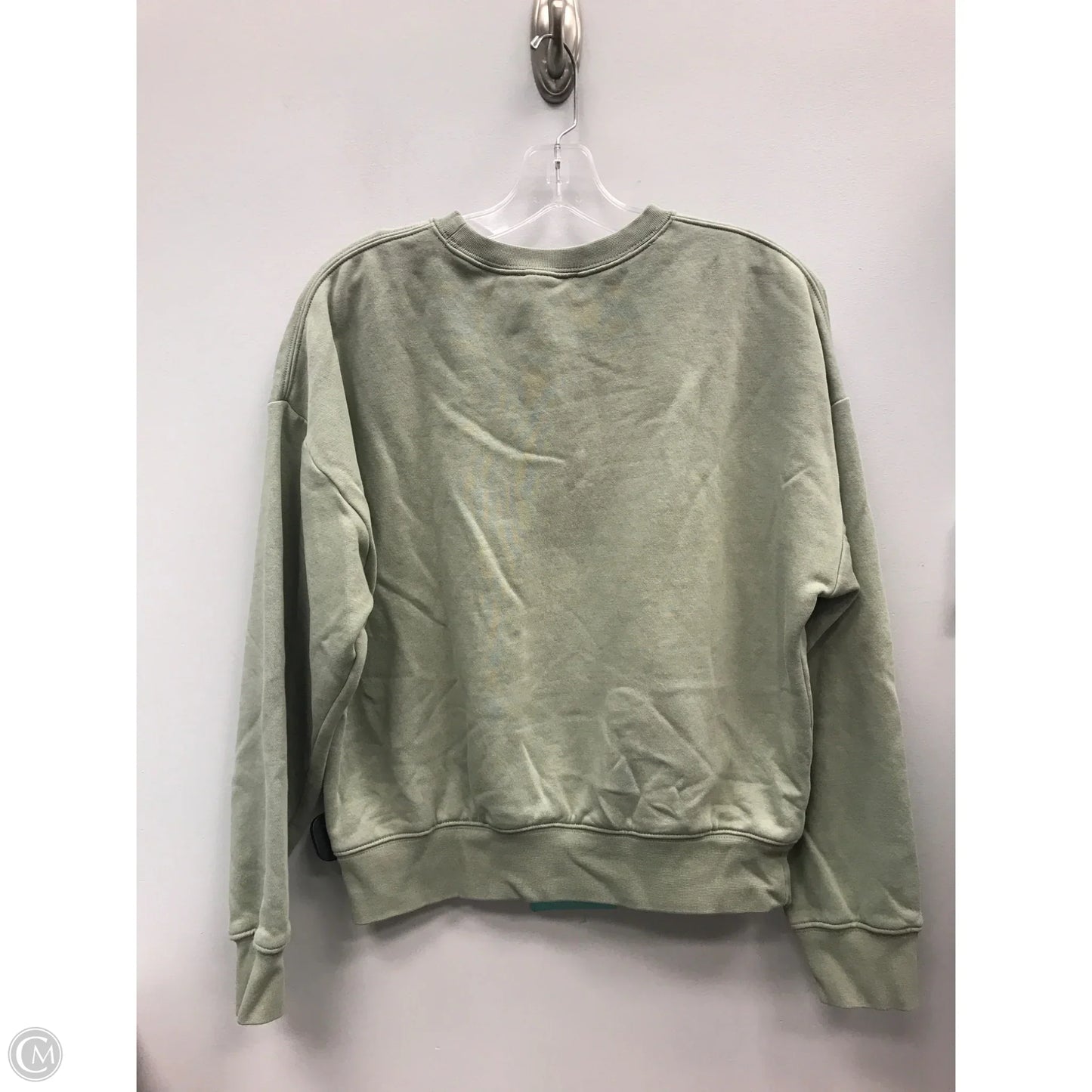 Sweatshirt Crewneck By Calvin Klein In Green, Size: Xs