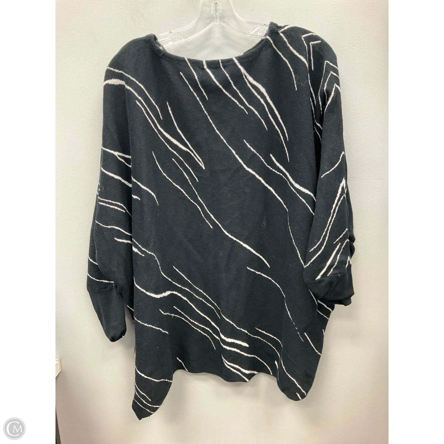 Sweater By Alfani In Black & White, Size: M