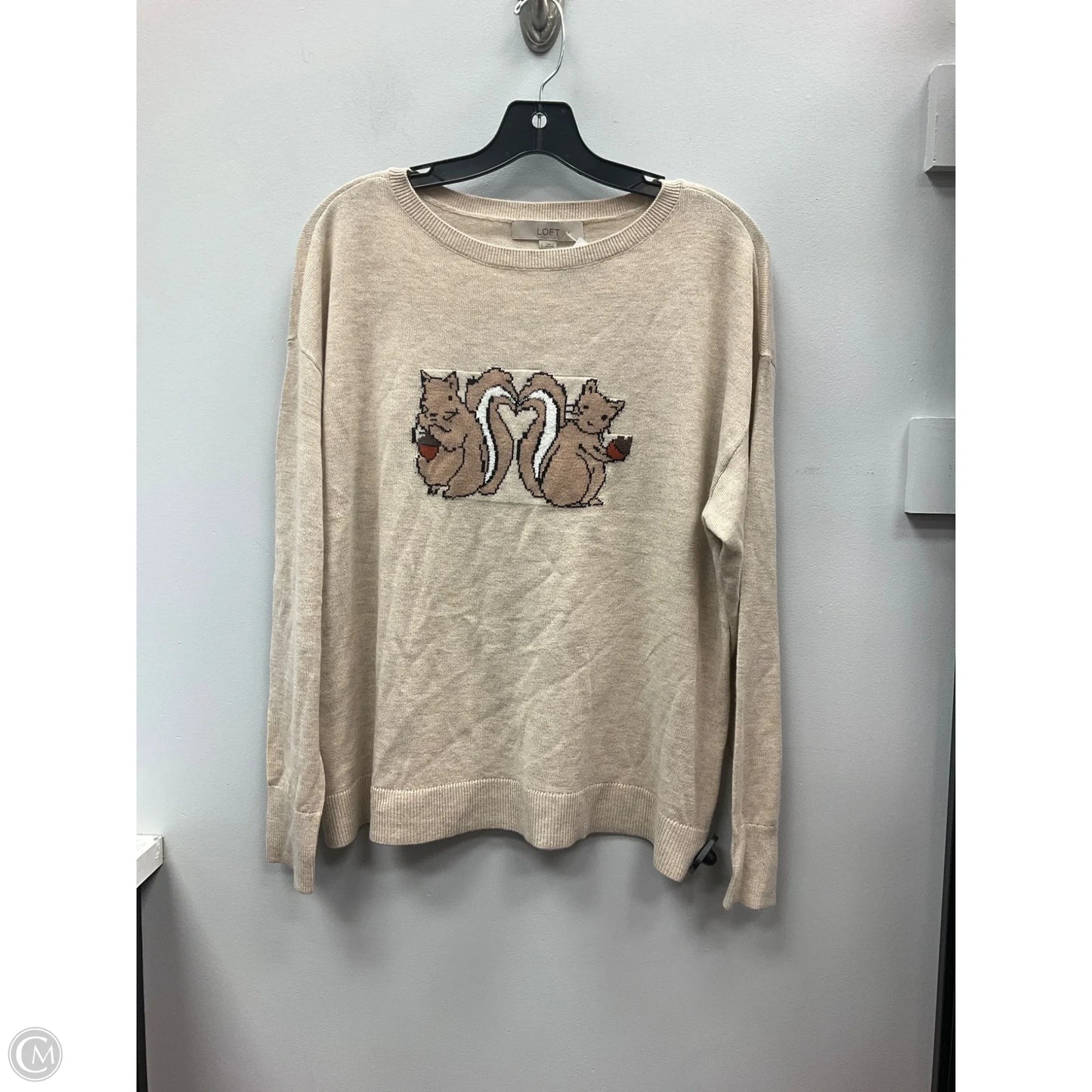 Sweater By Loft In Tan, Size: L