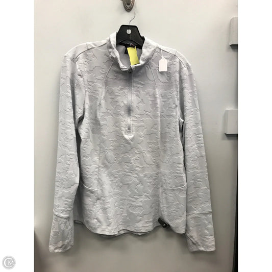 Athletic Sweatshirt Collar By Spyder In Grey, Size: Xl