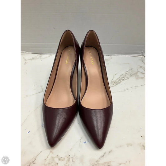 Shoes Heels Block By Cole-haan In Maroon, Size: 9.5