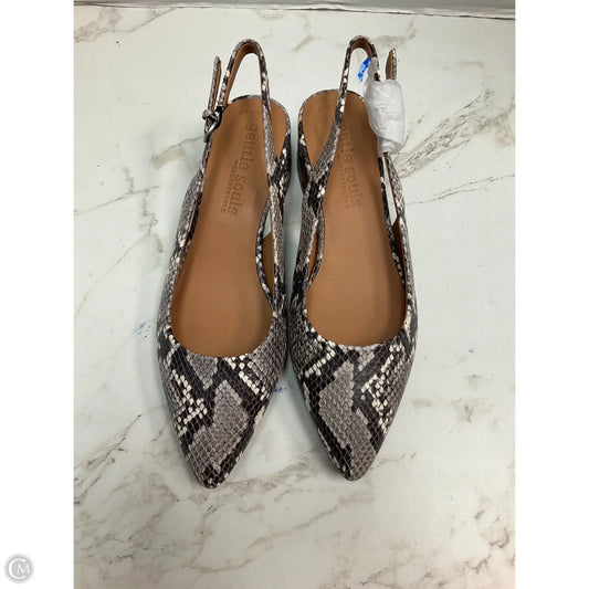 Shoes Heels Block By Gentle Souls In Snakeskin Print, Size: 7.5