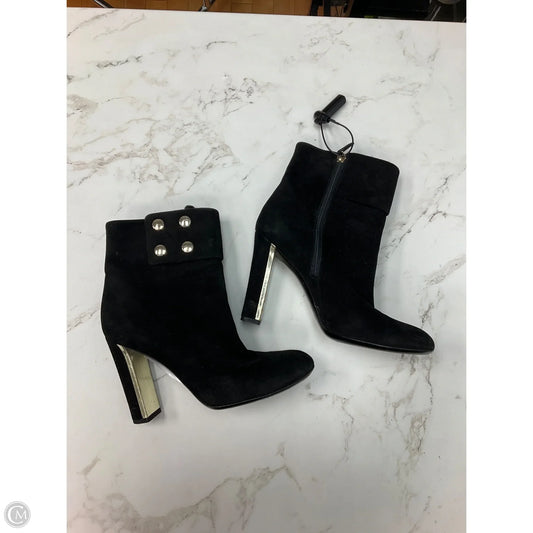 Boots Luxury Designer By Gucci In Black, Size: 7