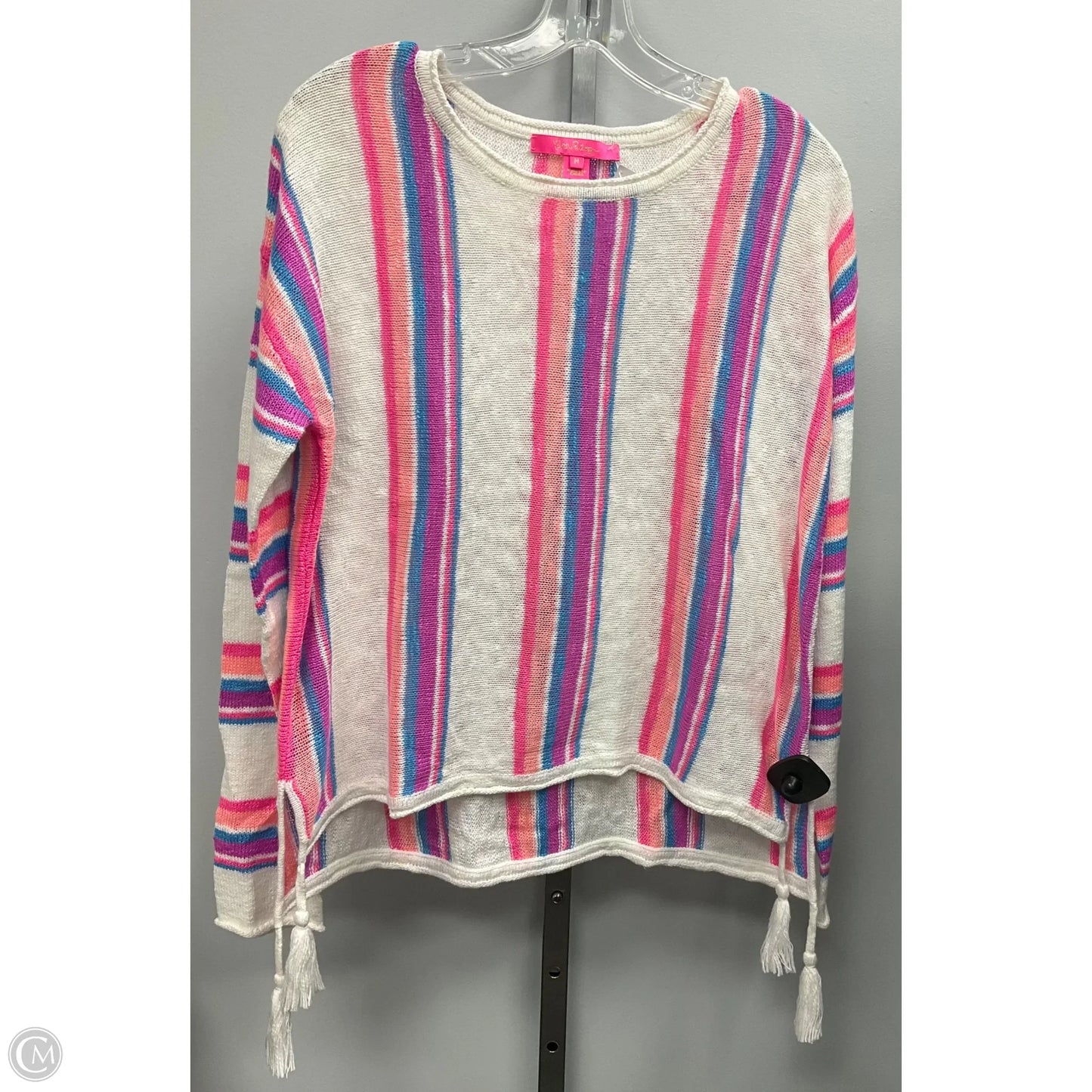 Sweater Designer By Lilly Pulitzer In Striped Pattern, Size: M