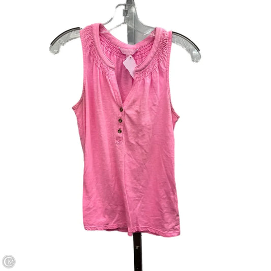 Top Short Sleeve Designer By Lilly Pulitzer In Pink, Size: Xs