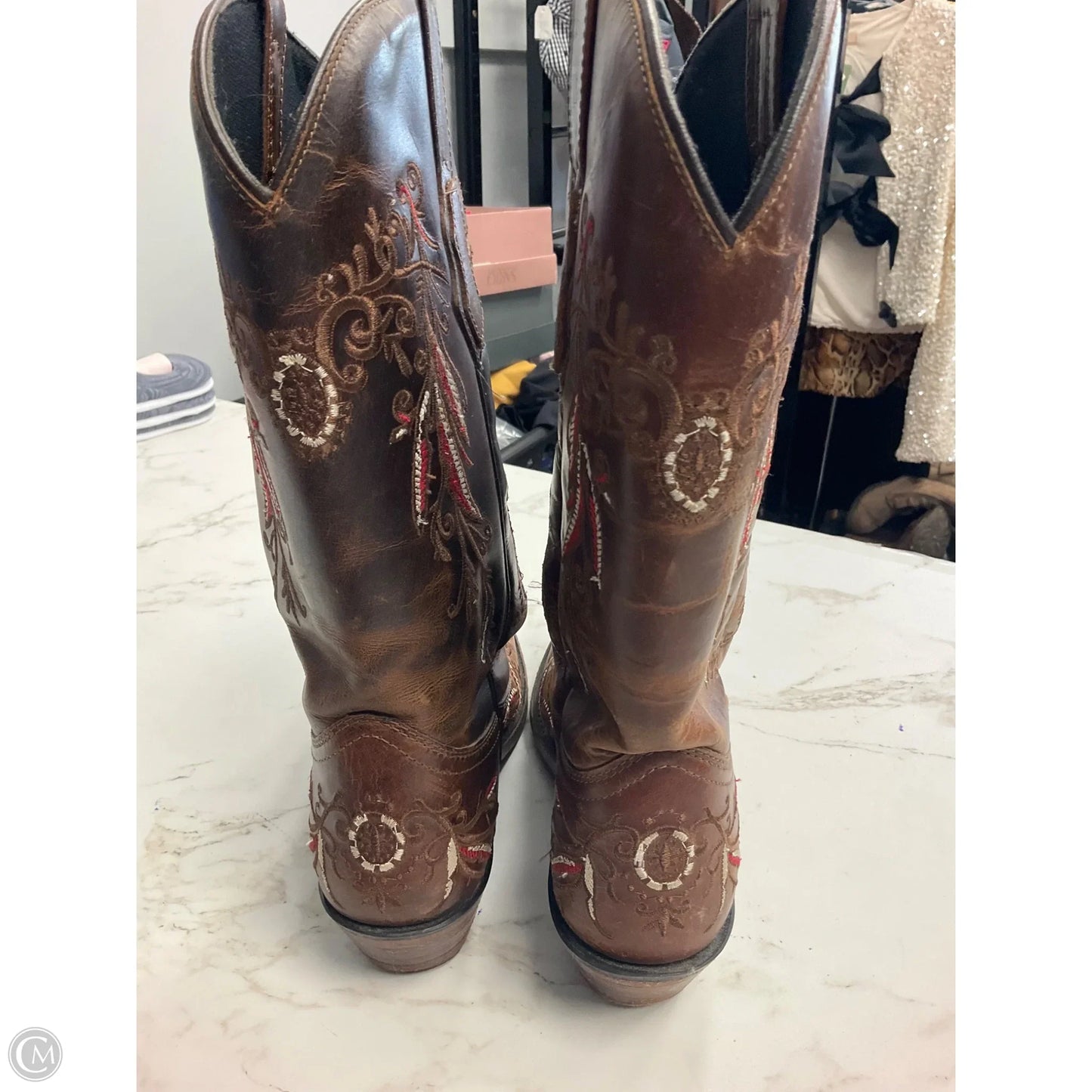 Boots Western By Clothes Mentor In Brown, Size: 8