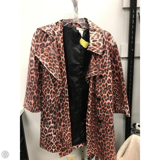 Coat Raincoat By Wdny In Animal Print, Size: 12