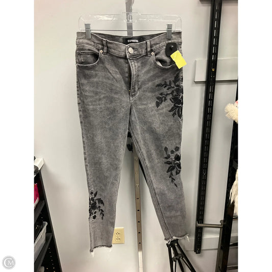 Jeans Skinny By Express In Grey, Size: 8
