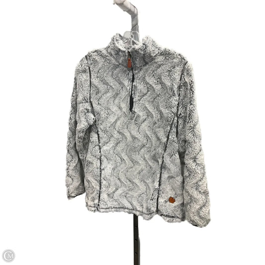 Jacket Faux Fur & Sherpa By Simply Southern In Grey, Size: M
