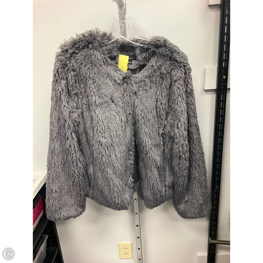 Jacket Faux Fur & Sherpa By Sanctuary In Grey, Size: L