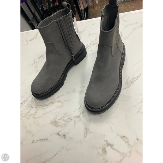 Boots Ankle Heels By Time And Tru In Grey, Size: 9