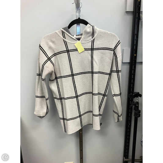 Sweatshirt Hoodie By Rachel Roy In Checkered Pattern, Size: M