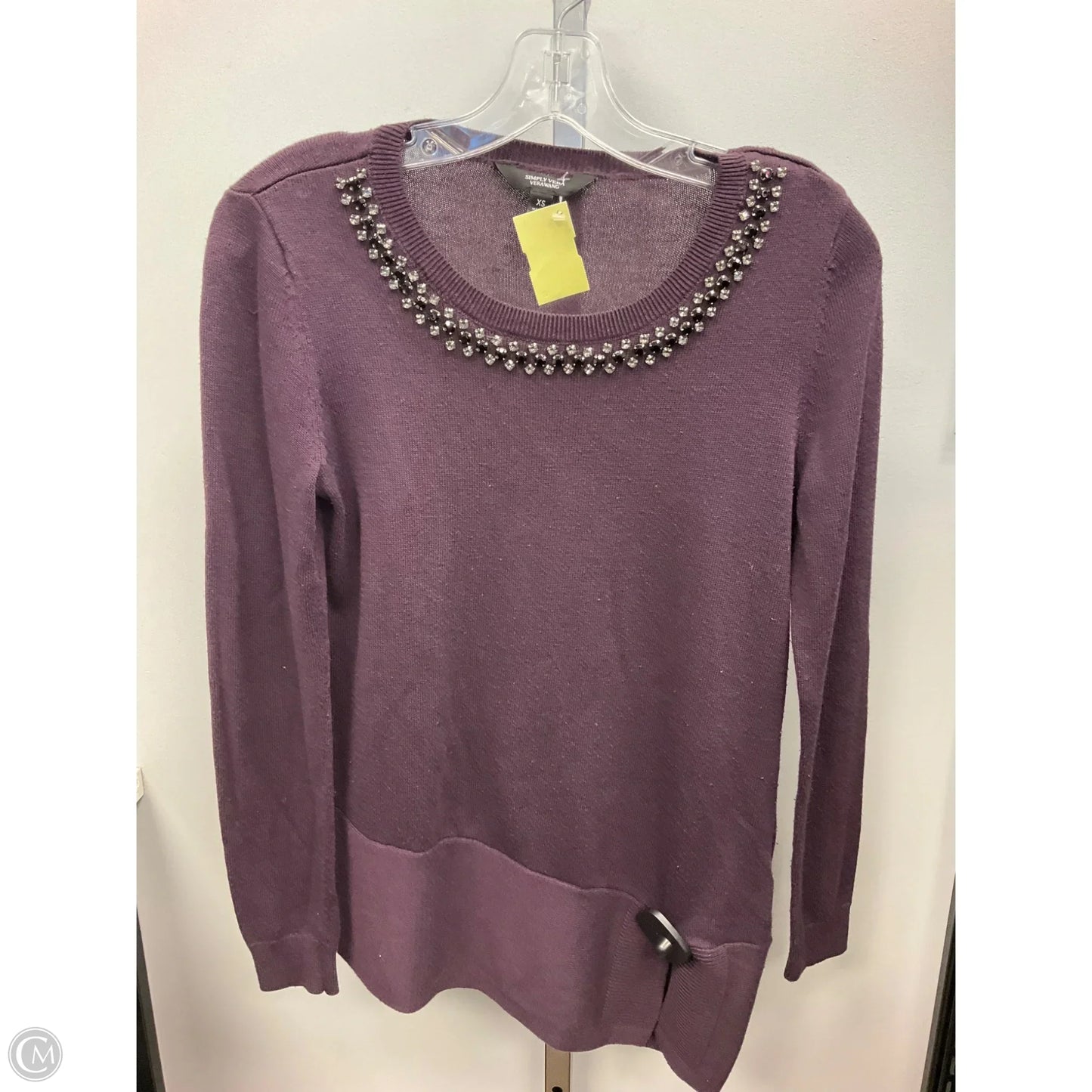 Sweater By Simply Vera In Purple, Size: Xs