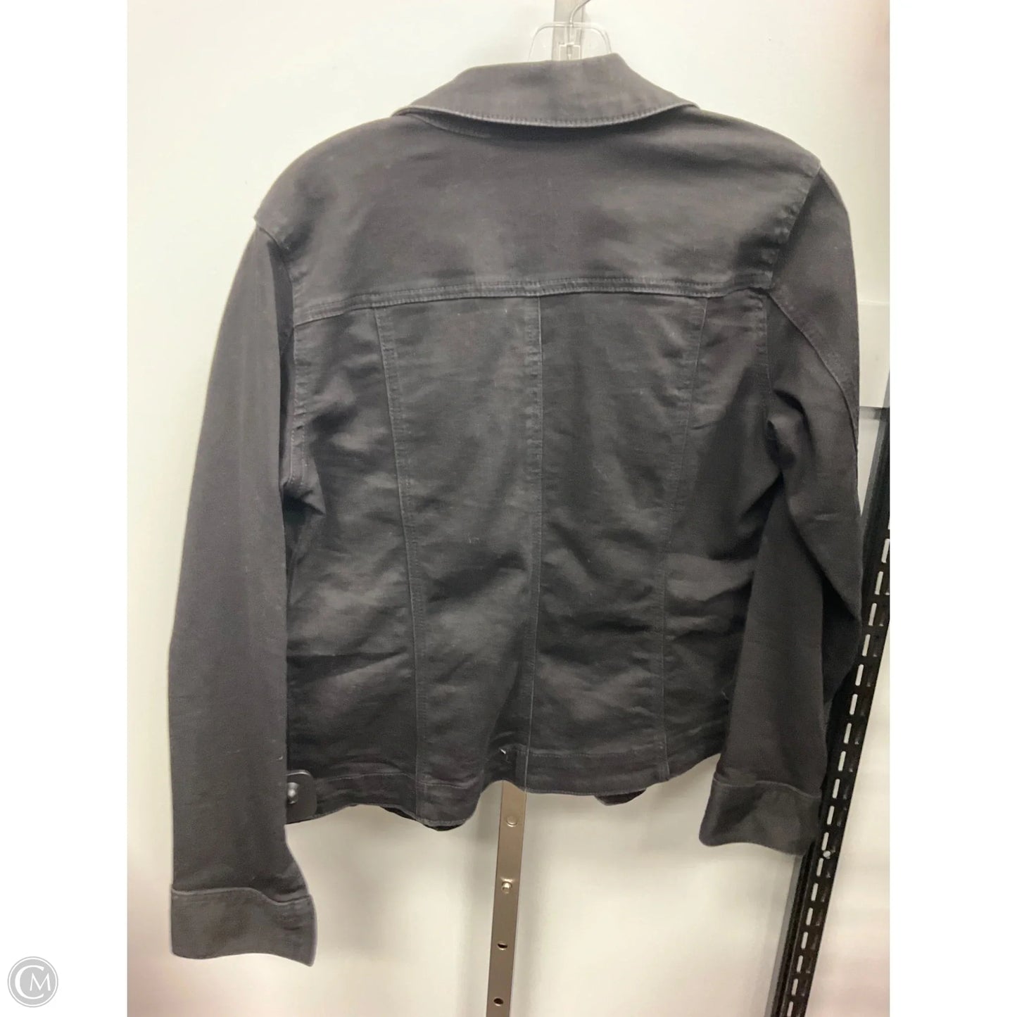 Jacket Denim By Charter Club In Black, Size: M