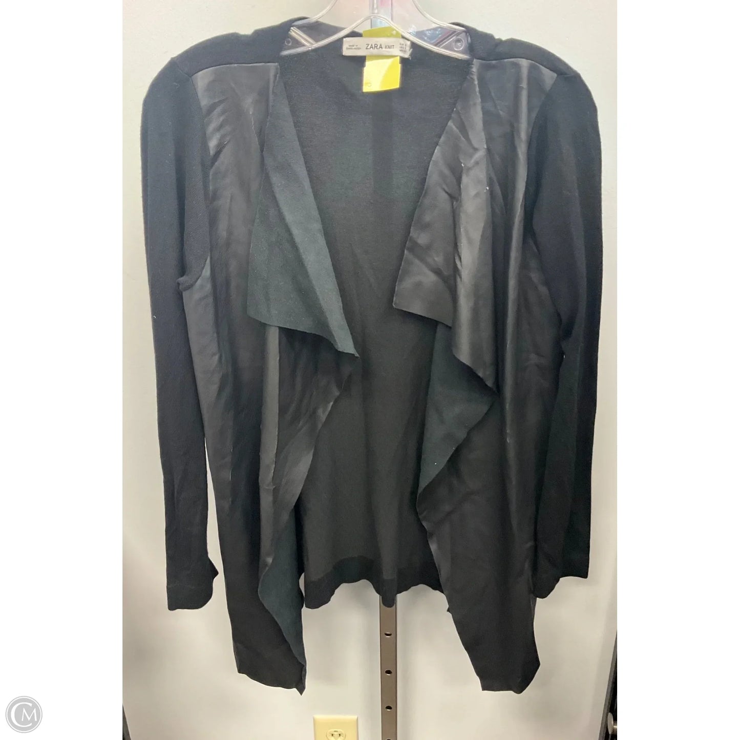 Sweater Cardigan By Zara In Black, Size: S