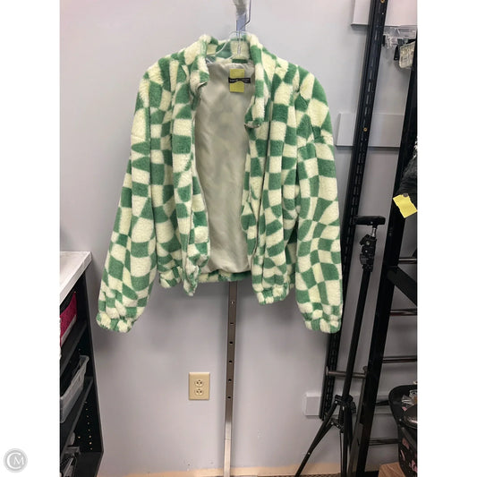 Coat Faux Fur & Sherpa By Shein In Green, Size: L