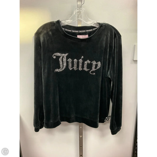 Top Long Sleeve By Juicy Couture In Black, Size: L