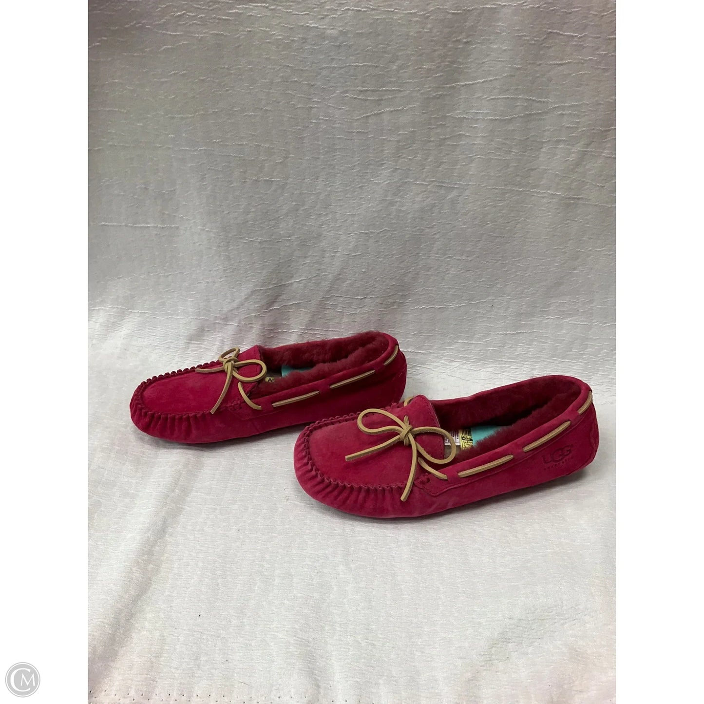 Slippers Designer By Ugg In Red, Size: 9