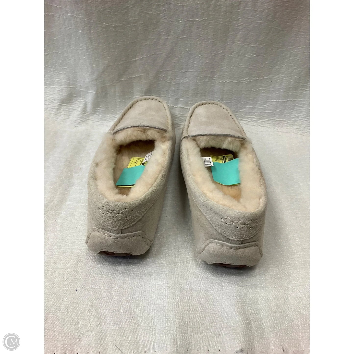 Slippers Designer By Ugg In Tan, Size: 9