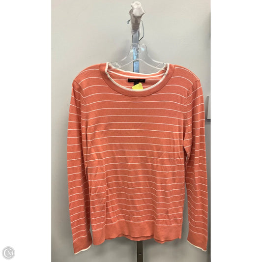 Top Long Sleeve By Banana Republic In Striped Pattern, Size: M
