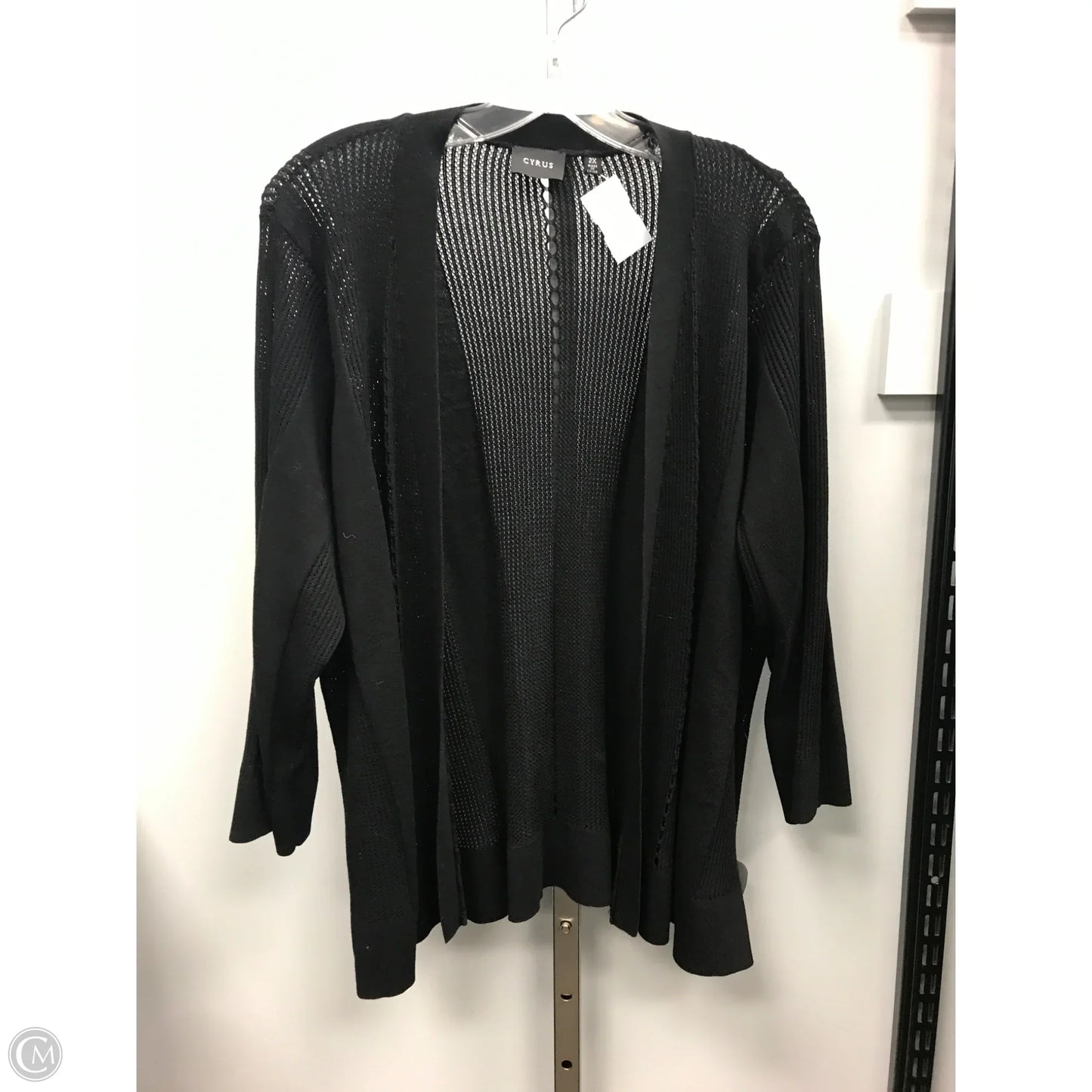 Sweater Cardigan By Cyrus In Black, Size: 2x