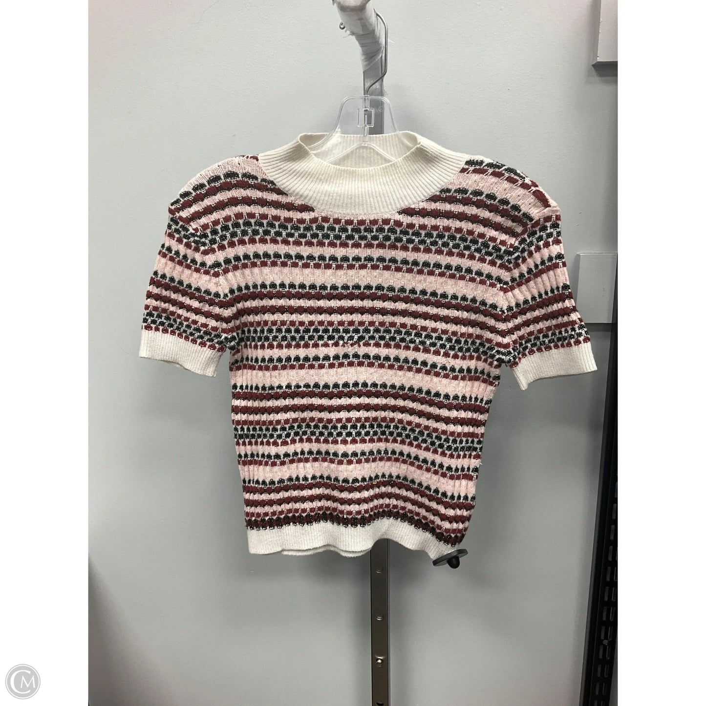 Sweater Short Sleeve By Maeve In Pink, Size: S