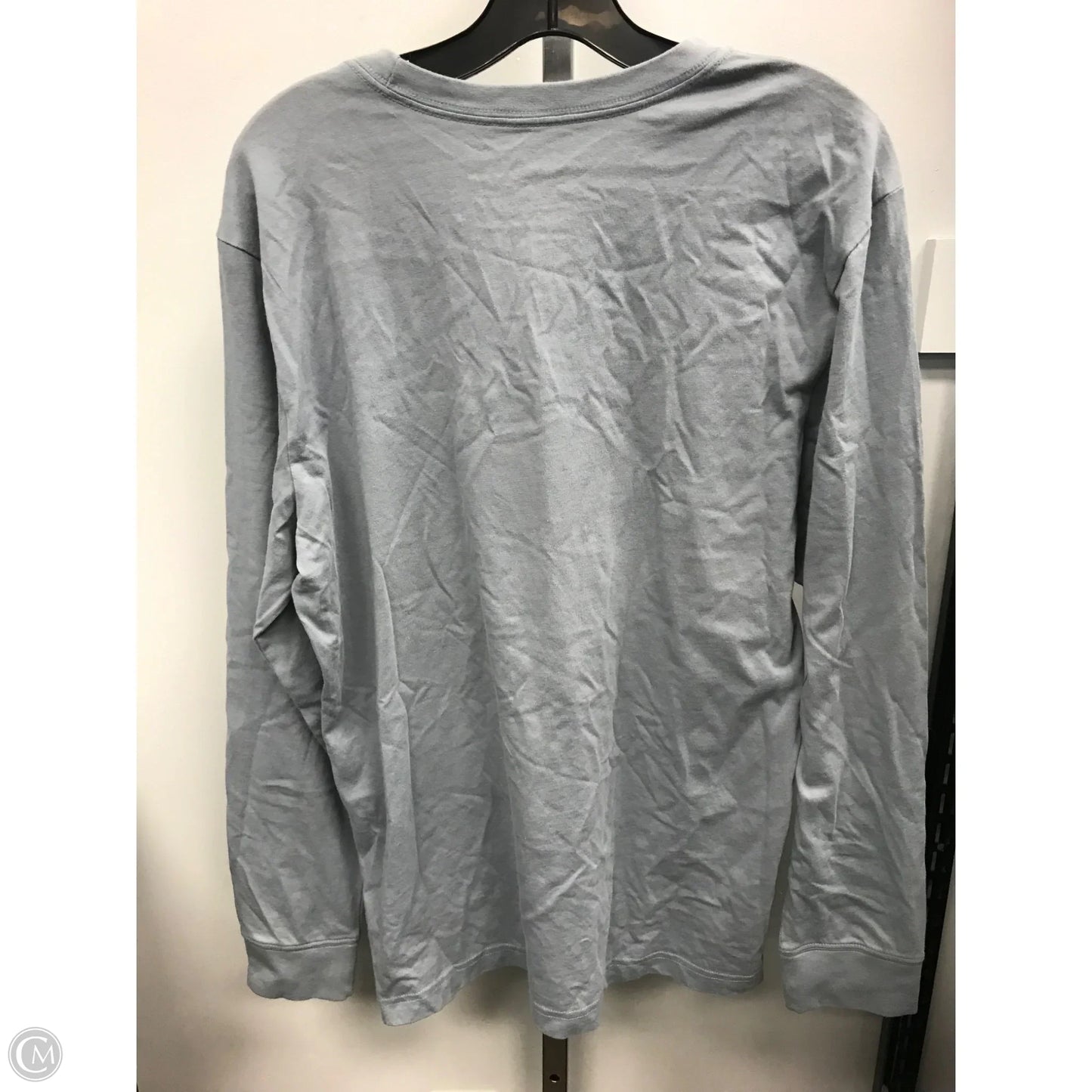 Top Long Sleeve By Life Is Good In Grey, Size: M