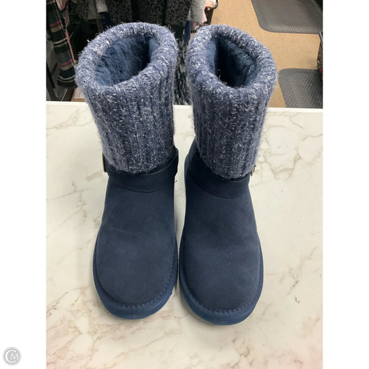 Boots Ankle Flats By Lamo In Blue, Size: 10