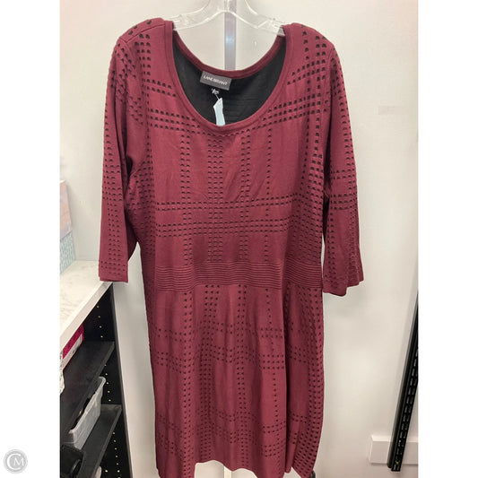 Dress Sweater By Lane Bryant In Maroon, Size: 2x