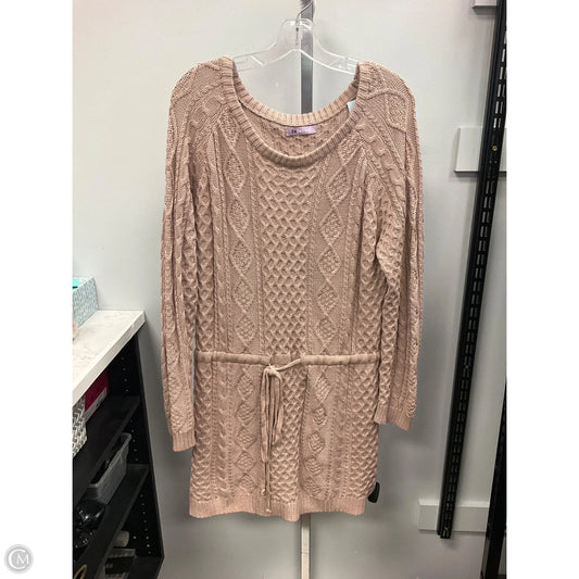 Sweater By Clothes Mentor In Tan, Size: L
