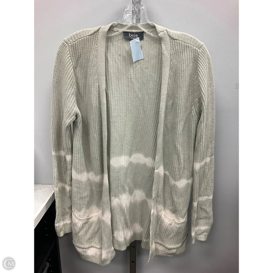 Sweater Cardigan By Belldini In Green & White, Size: M
