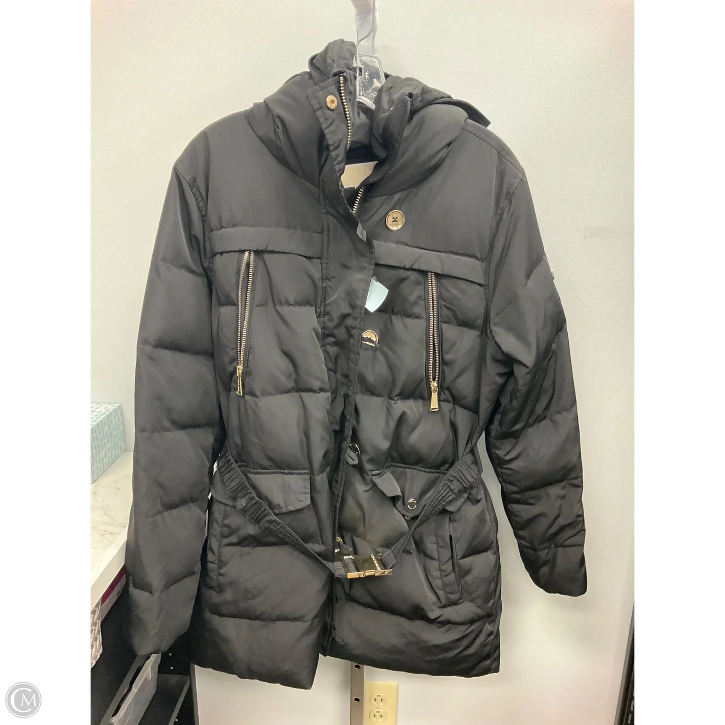 Coat Puffer & Quilted By Michael By Michael Kors In Black, Size: L