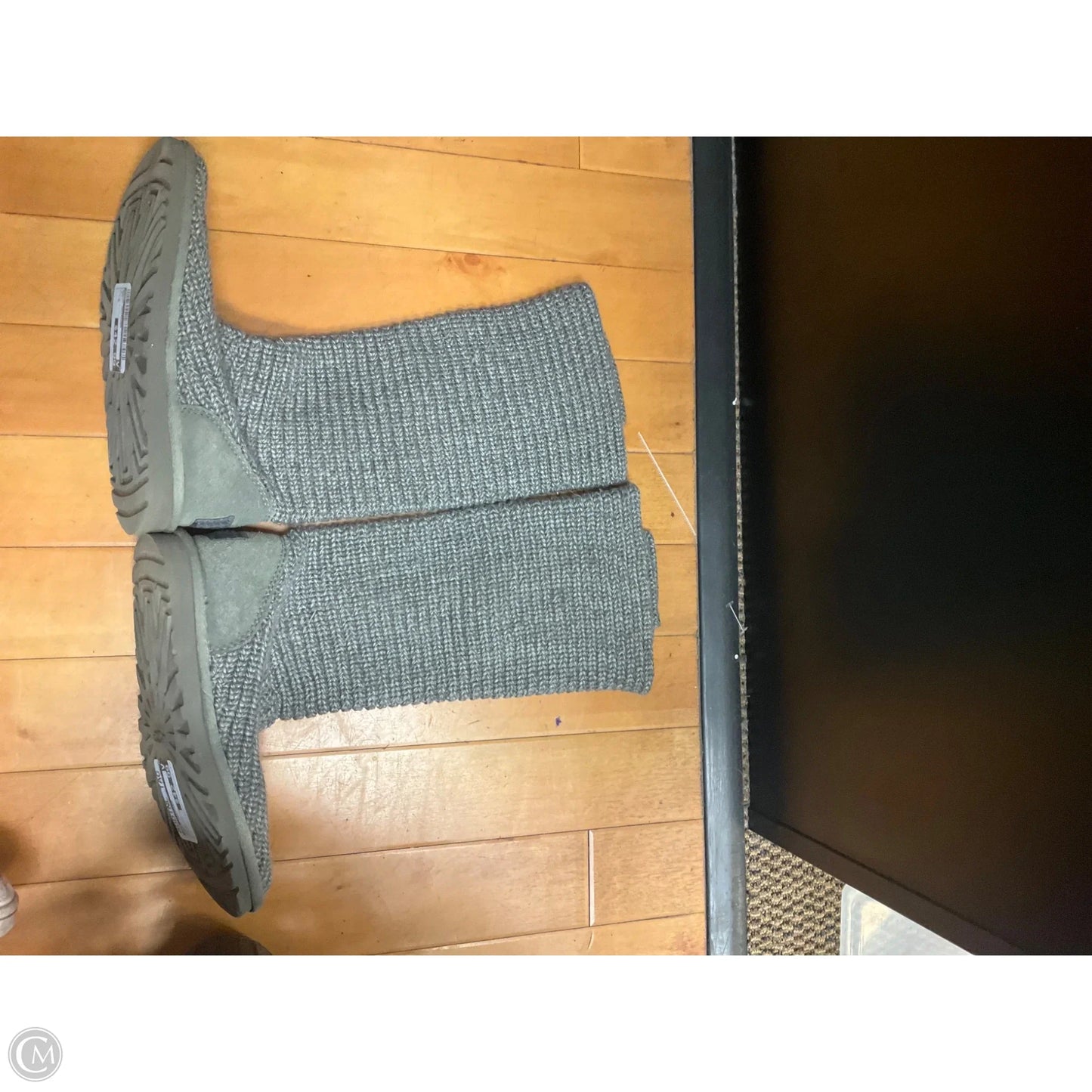 Boots Designer By Ugg In Grey, Size: 6