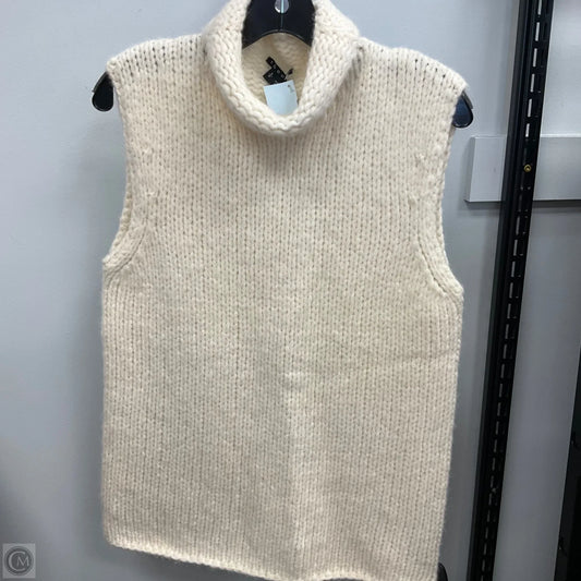 Vest Sweater By Theory In Cream, Size: S