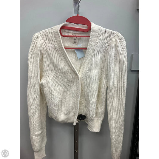 Sweater Cardigan By Jessica Simpson In White, Size: M