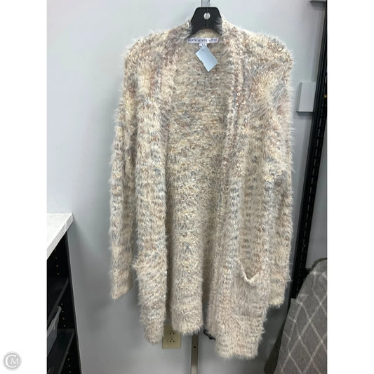 Sweater Cardigan By Hyfve In Tan, Size: L