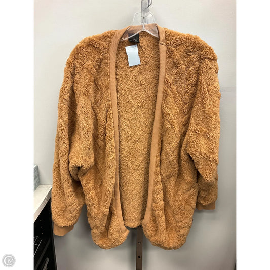 Sweater Cardigan By Cuddl Duds In Brown, Size: S