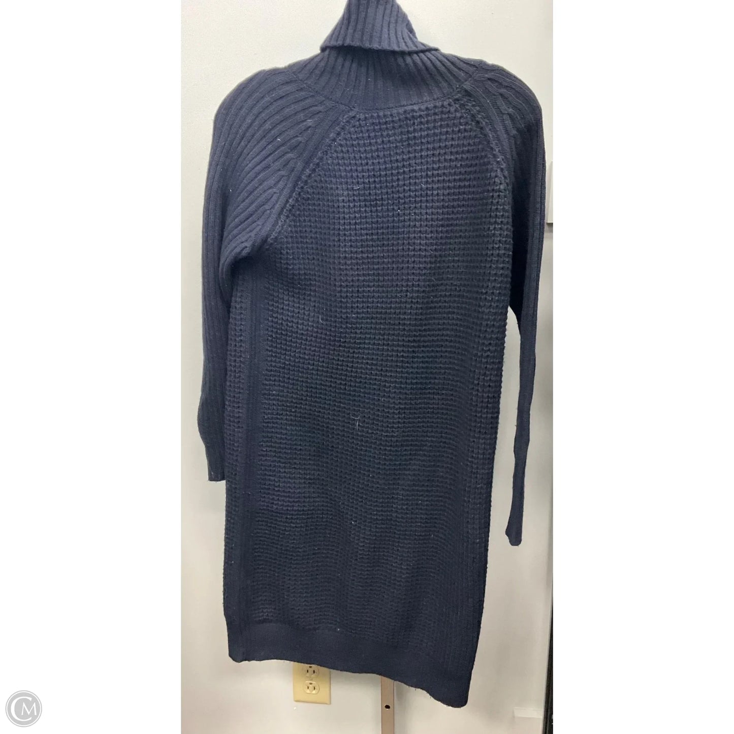 Dress Sweater By Uniqlo In Navy, Size: L