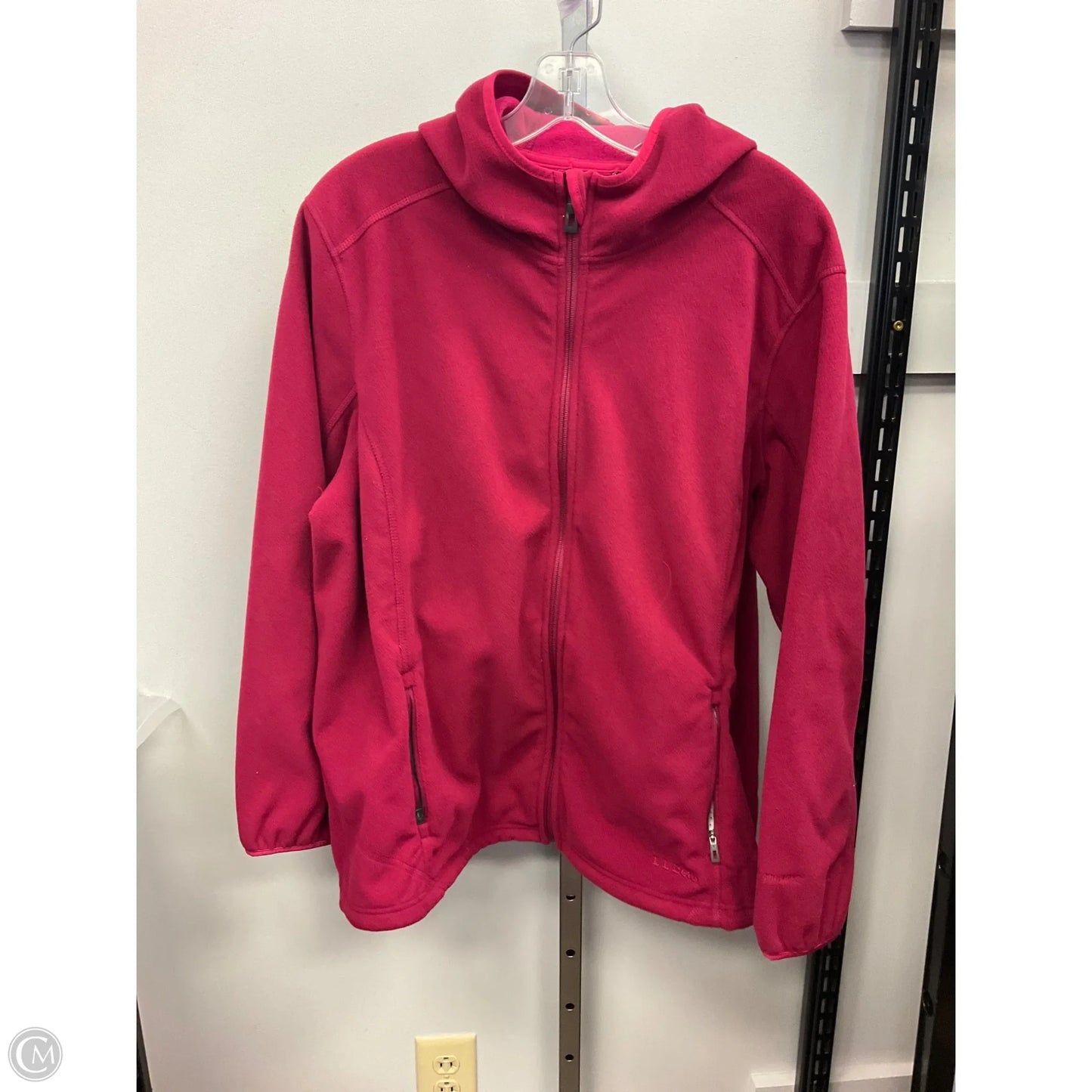 Jacket Fleece By L.l. Bean In Maroon, Size: 1x