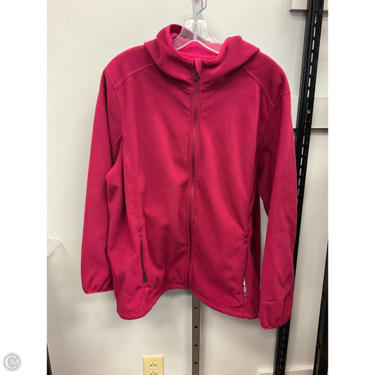 Jacket Fleece By L.l. Bean In Maroon, Size: 1x