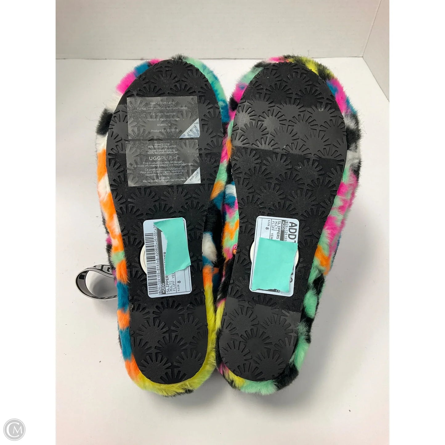 Slippers Designer By Ugg In Multi-colored, Size: 8